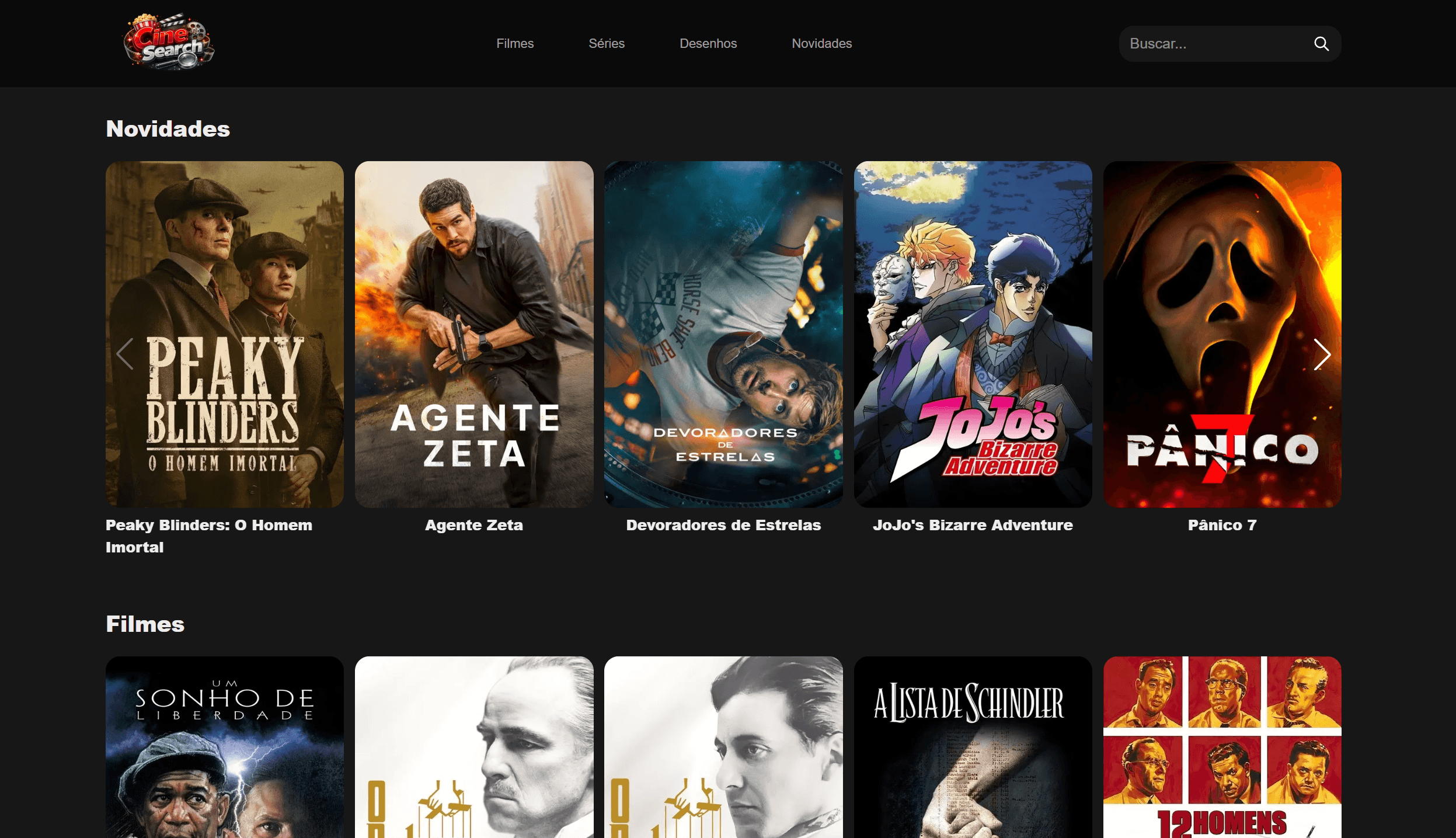 Imagem do projeto CineSearch